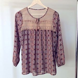 Full Tilt Boho Long-Sleeved Top